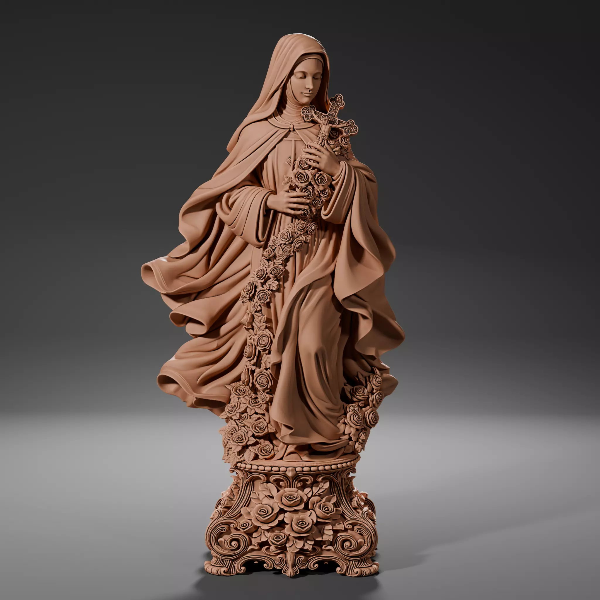 Saint Therese of Lisieux Santa Teresinha 3D print model