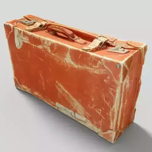 Vintage Suitcase Retro Valise Low-poly 3D model
