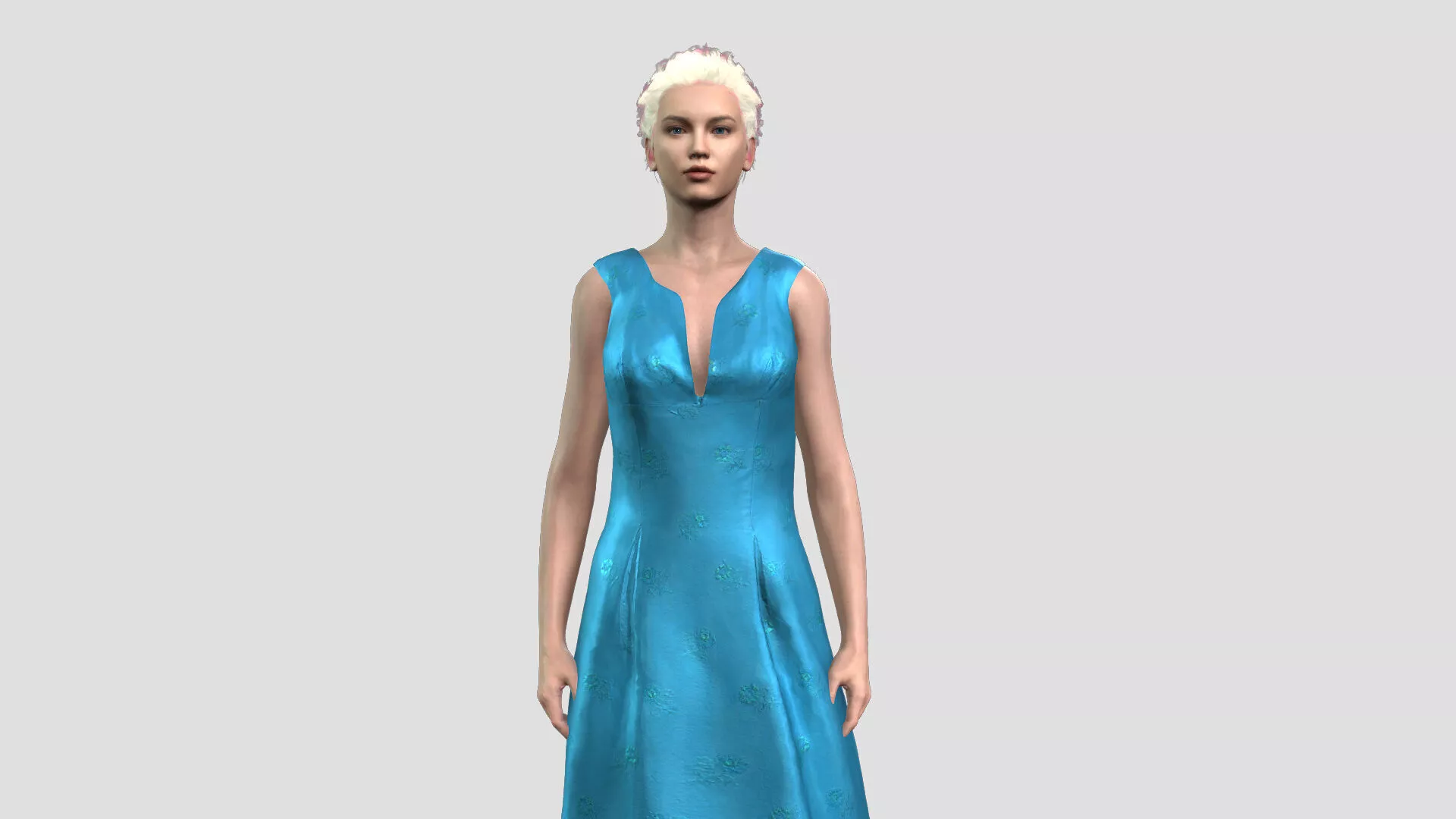 Detailed Woman Character 3D model