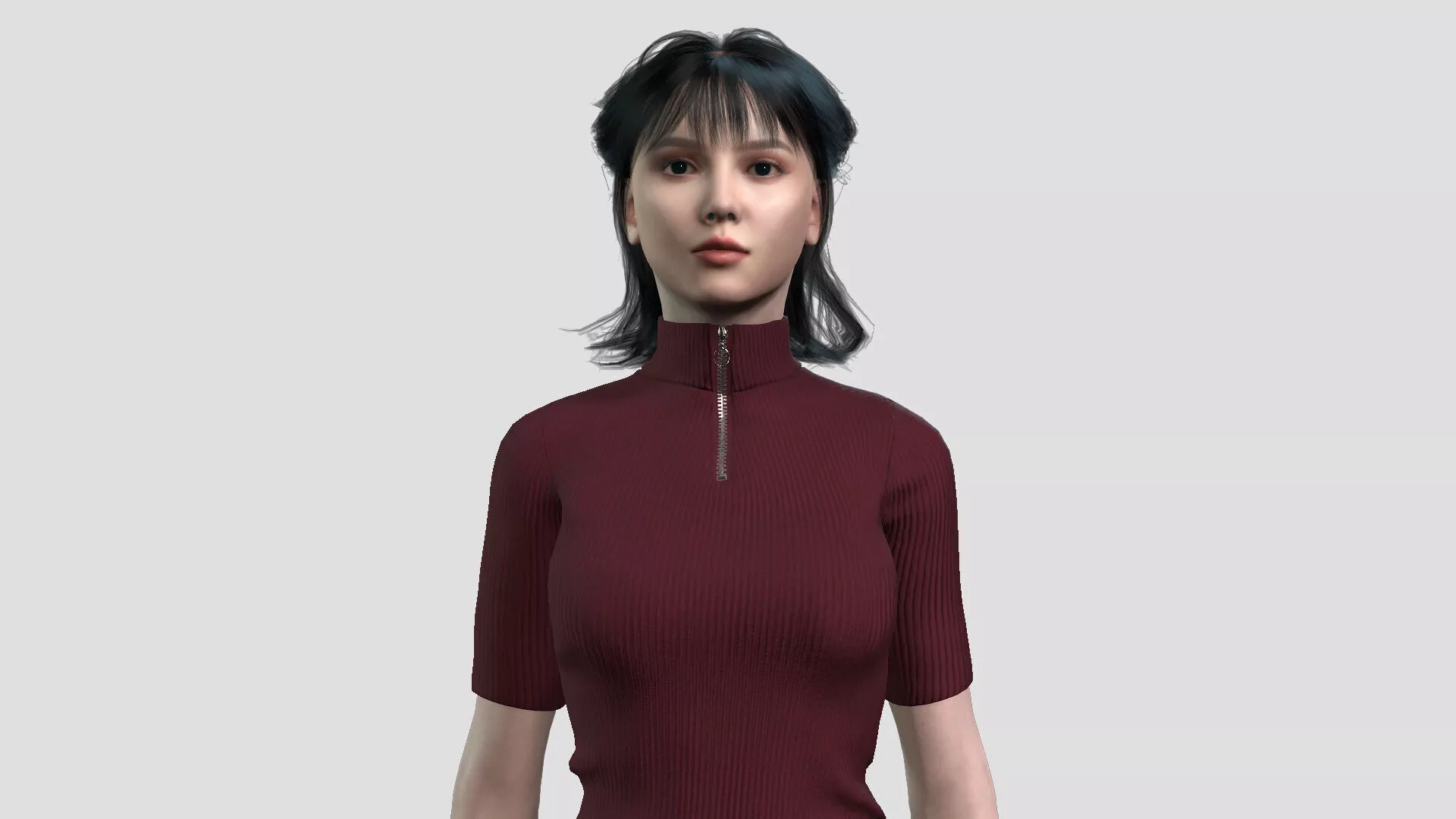 High Detail Realistic Female Character 3D model