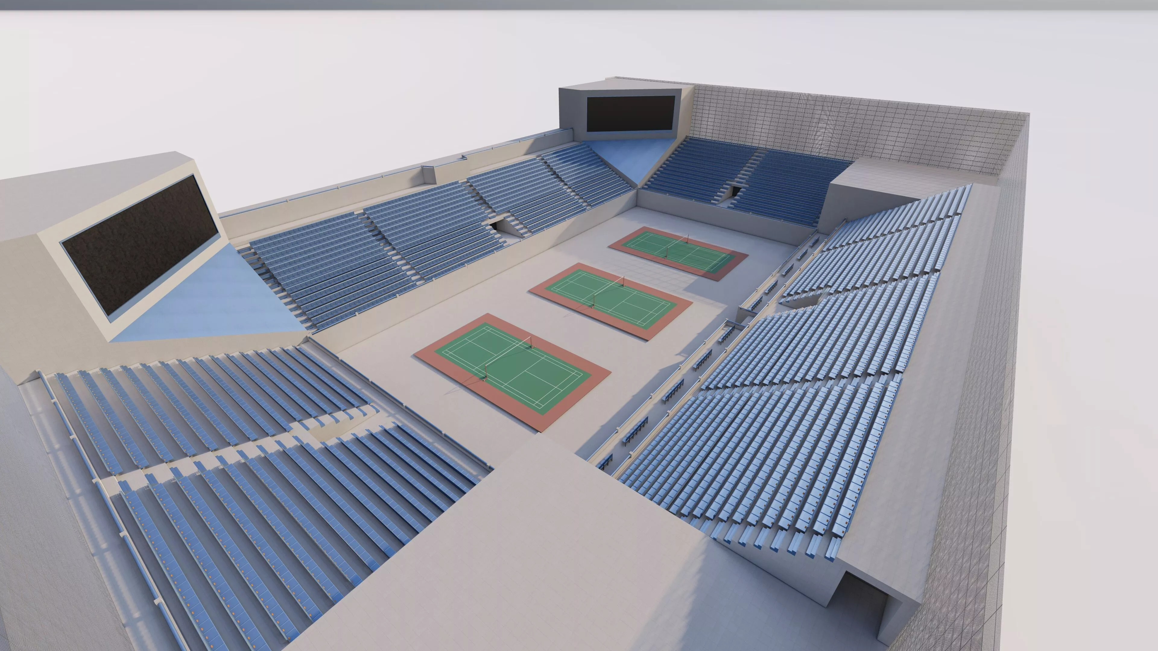 Tennis hall-tennis stadium 3D model