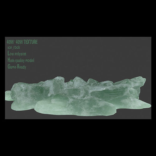 iceberg rock Low-poly 3D model