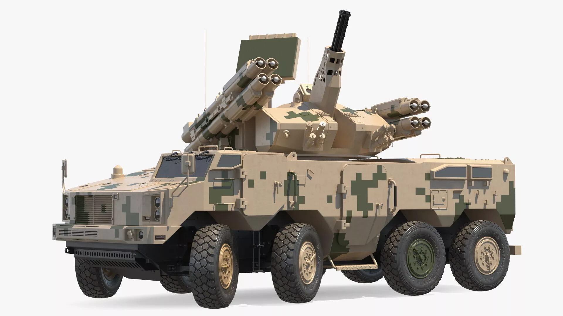 Type 625E Rigged 3D model