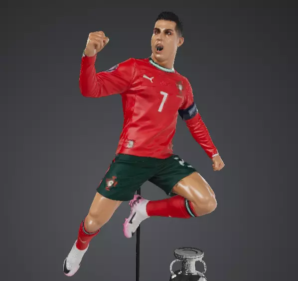 Cristiano Ronaldo Collectible Figure 3D print model 3D print model