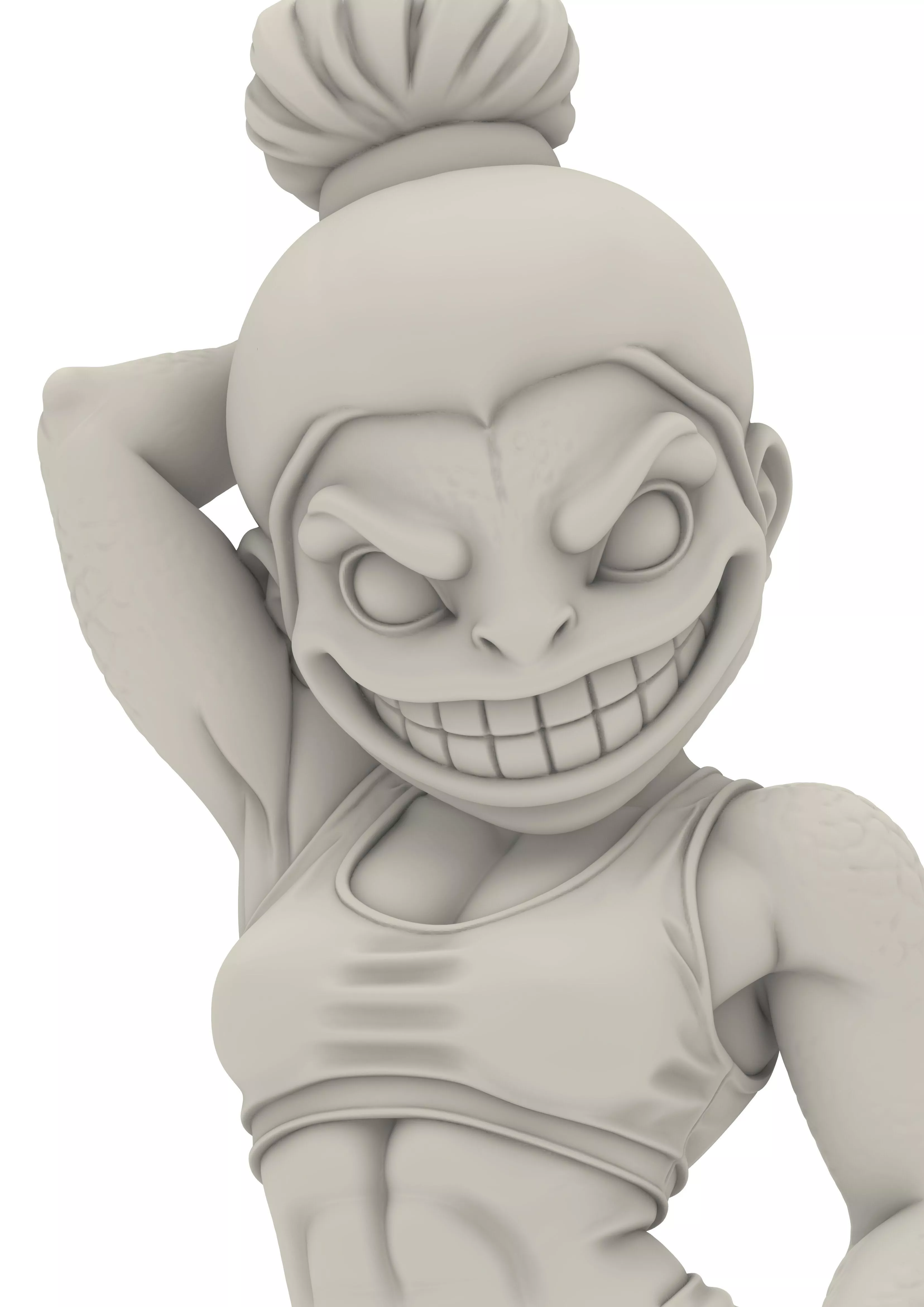 Chibi Lizard Ninja Gecko Warrior Reptile Fighter 3D print model