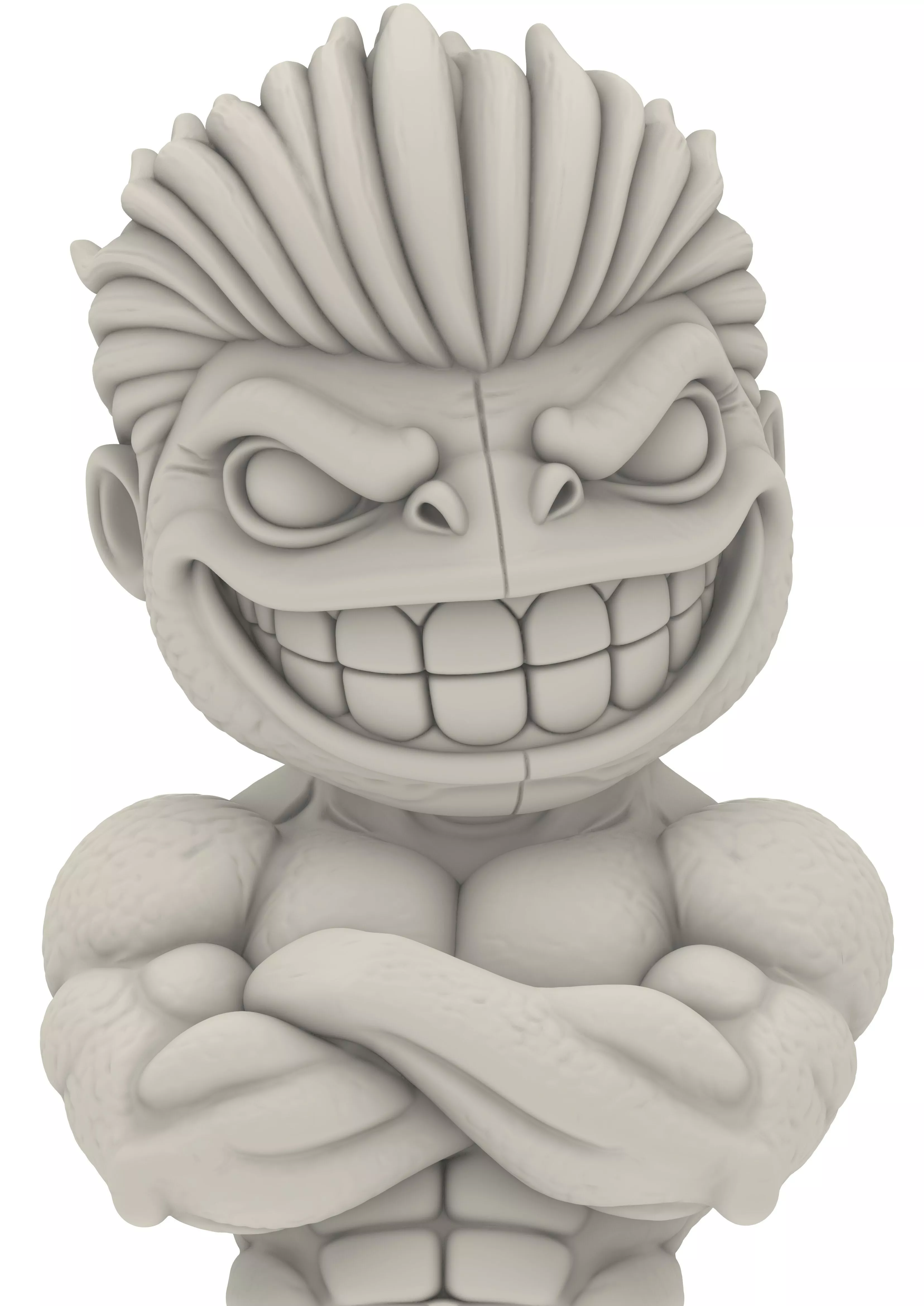Chibi Lizard Ninja Gecko Warrior Reptile Fighter 3D print model