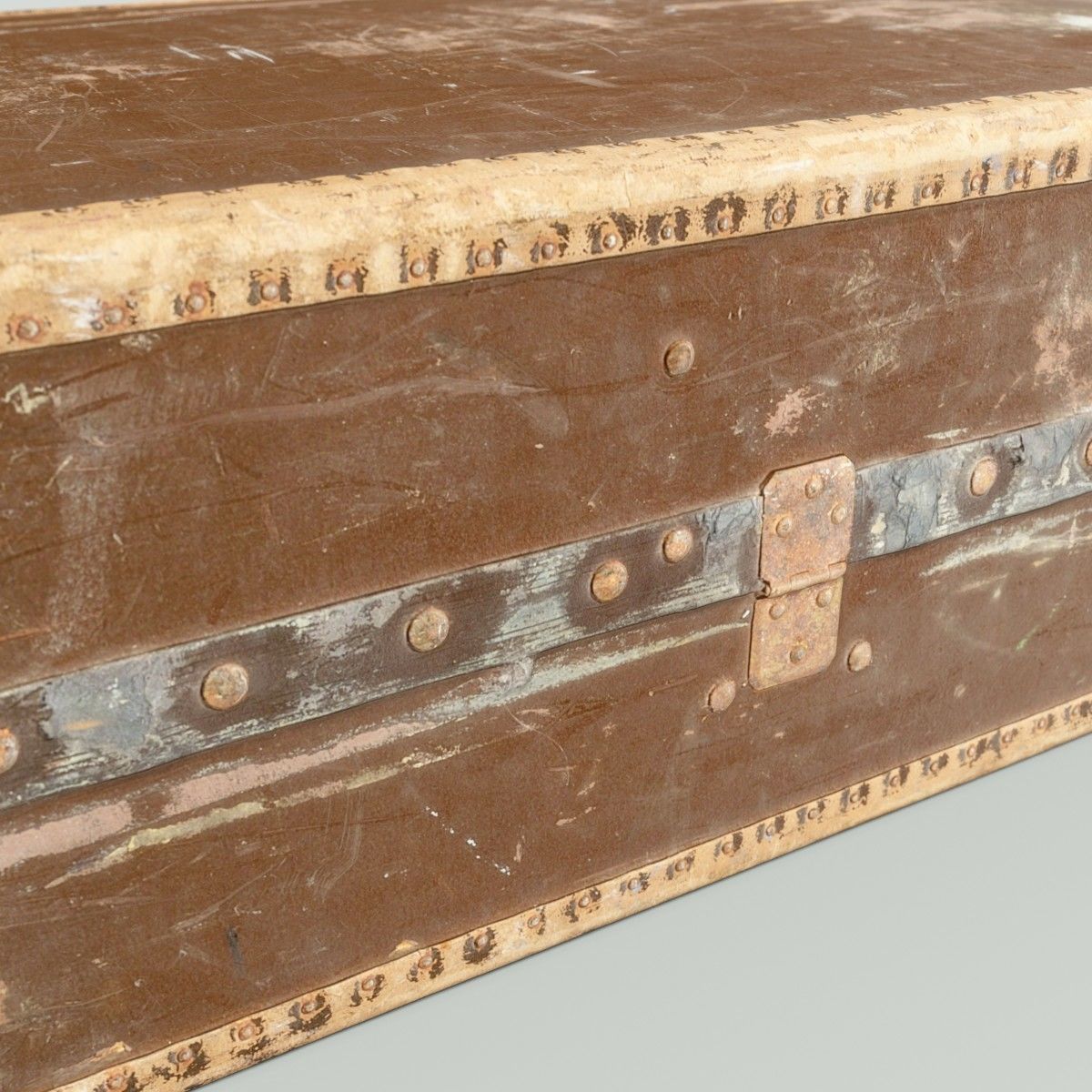 12 Vintage Suitcases Retro Valise Collection Low-poly 3D model_62