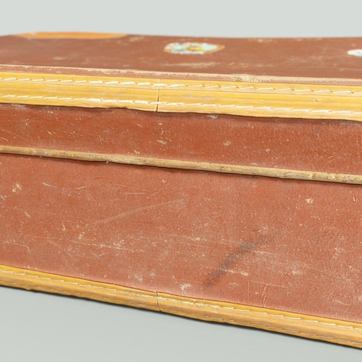 12 Vintage Suitcases Retro Valise Collection Low-poly 3D model_56