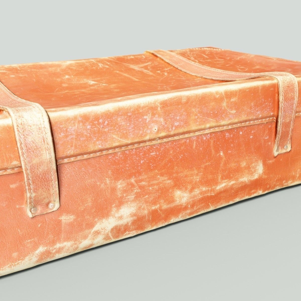 12 Vintage Suitcases Retro Valise Collection Low-poly 3D model_60
