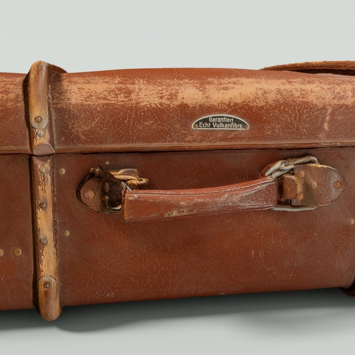 12 Vintage Suitcases Retro Valise Collection Low-poly 3D model_57