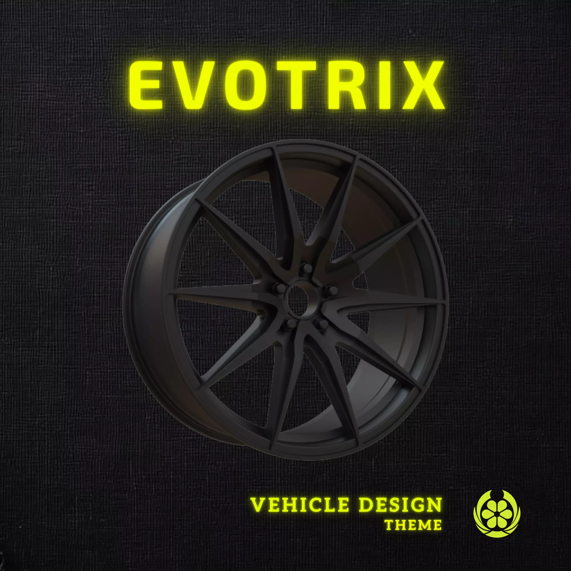 09 Enkei Draco Car Rim - 3D Print 3D print model