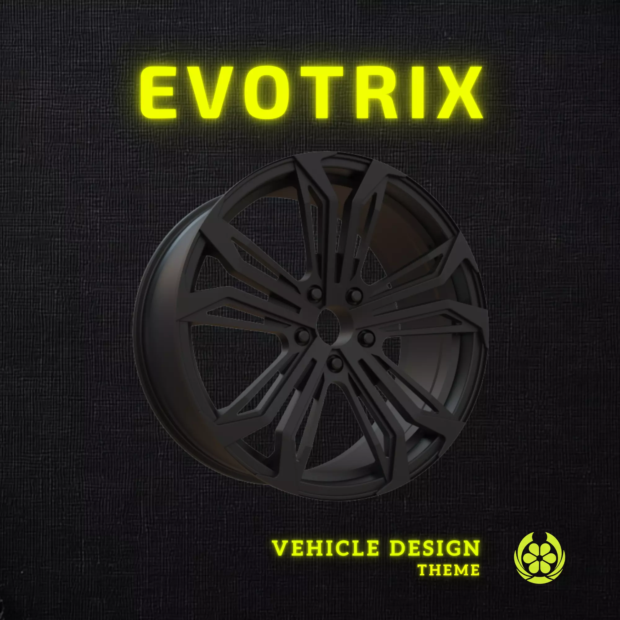 18 Enkei Vortex 5 Car Rim - 3D Print 3D print model