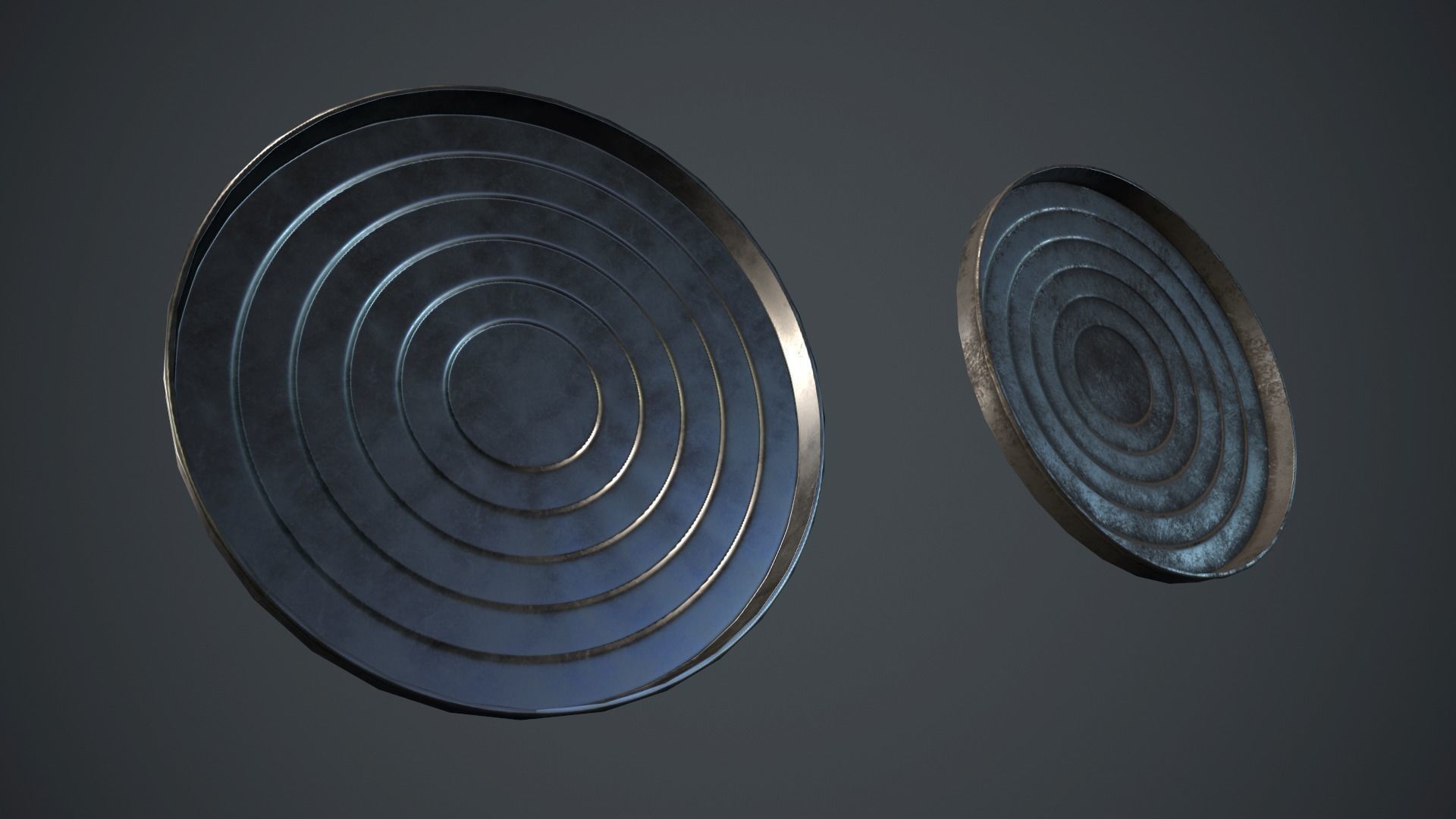 Trash Can PBR Game Ready Low-poly 3D model_12