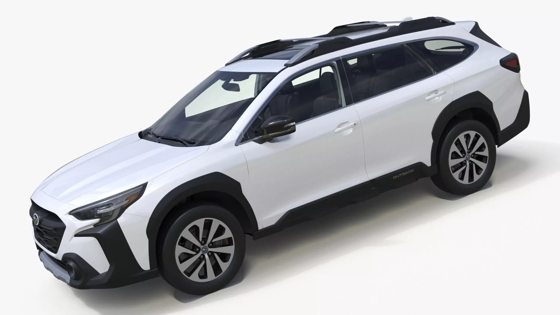 White Subaru Outback 2025 3D model