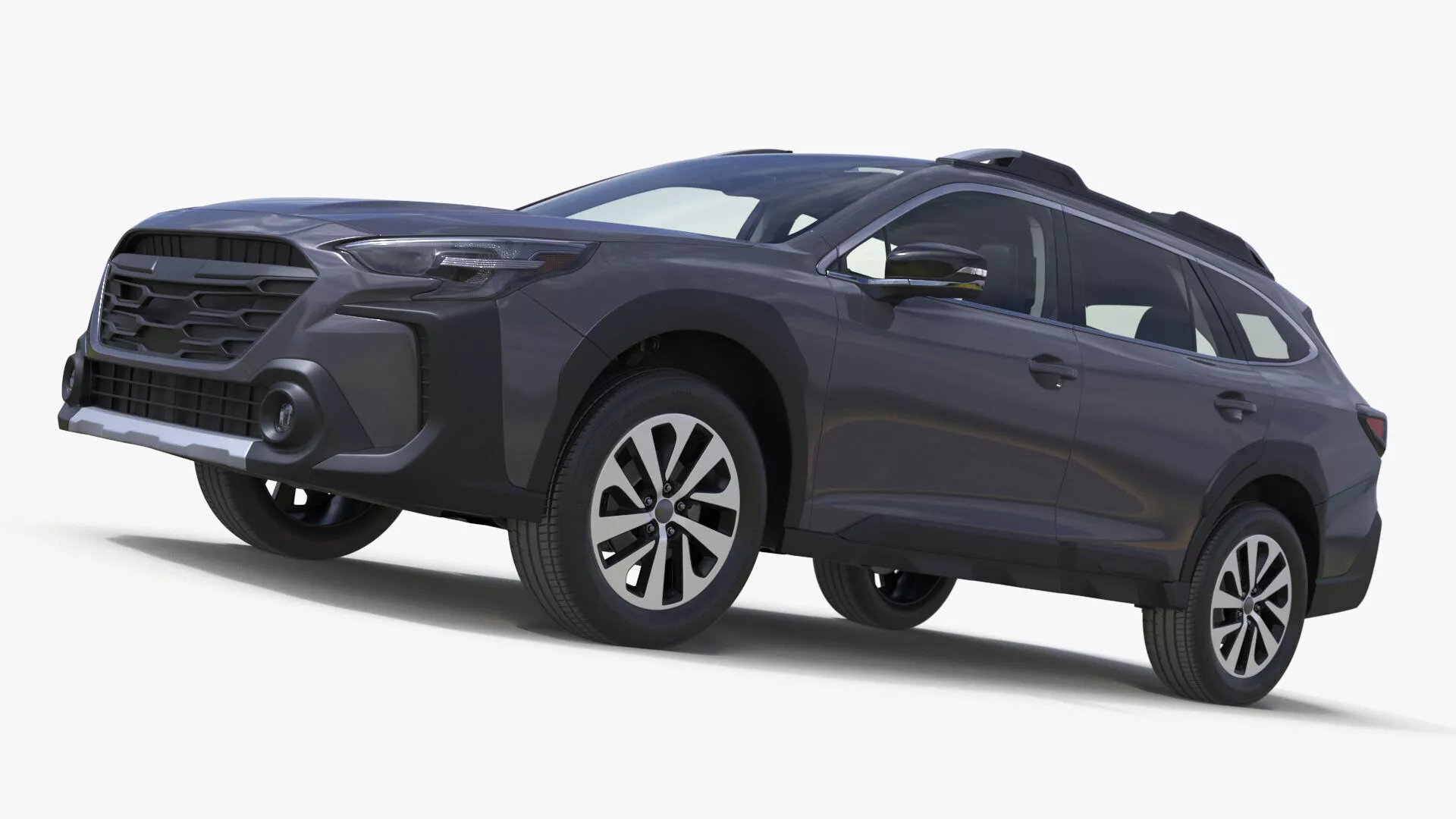 Urban Crossover Magnetite Gray Simplified 3D model