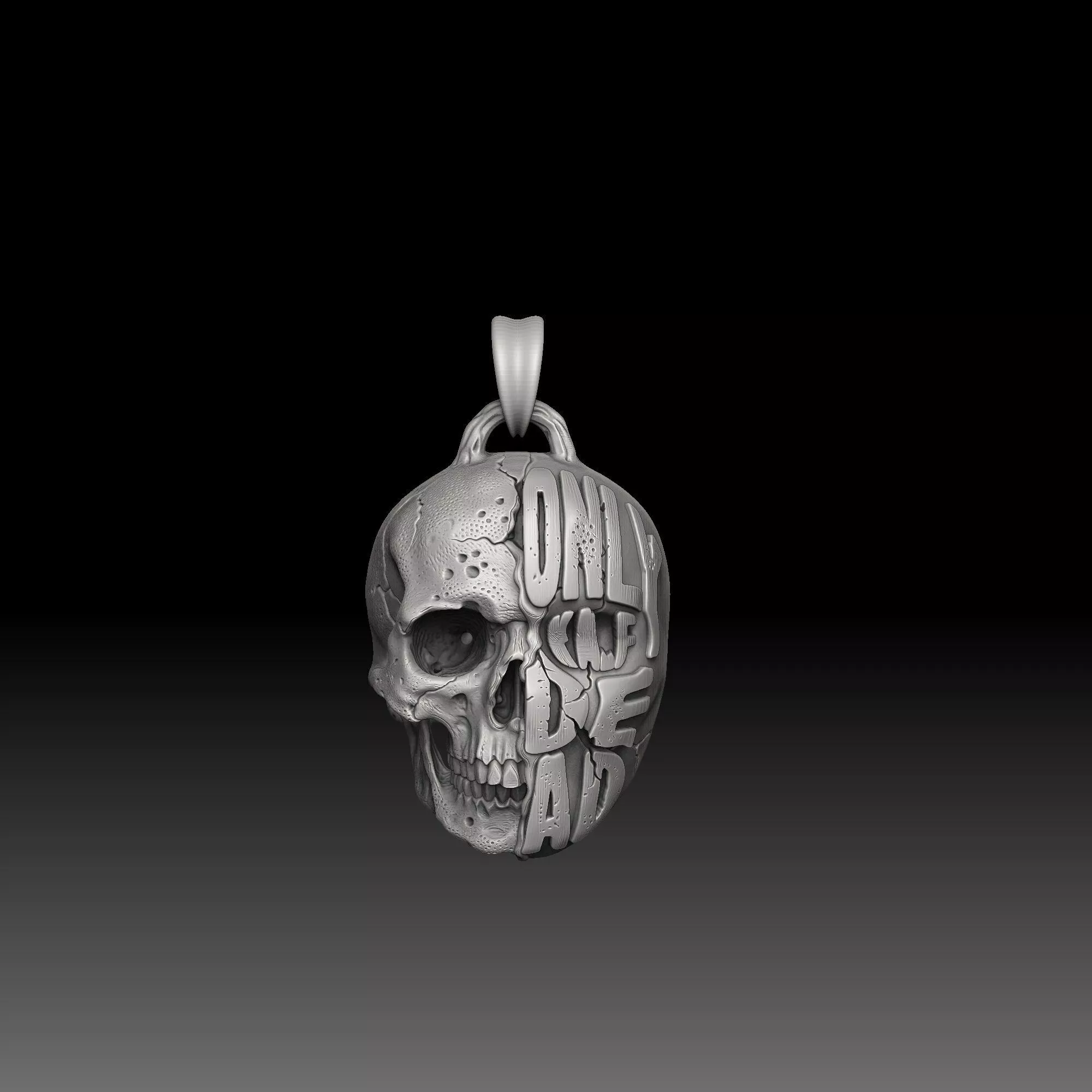 Masked Skull Designs - one inch pendant 3D print model