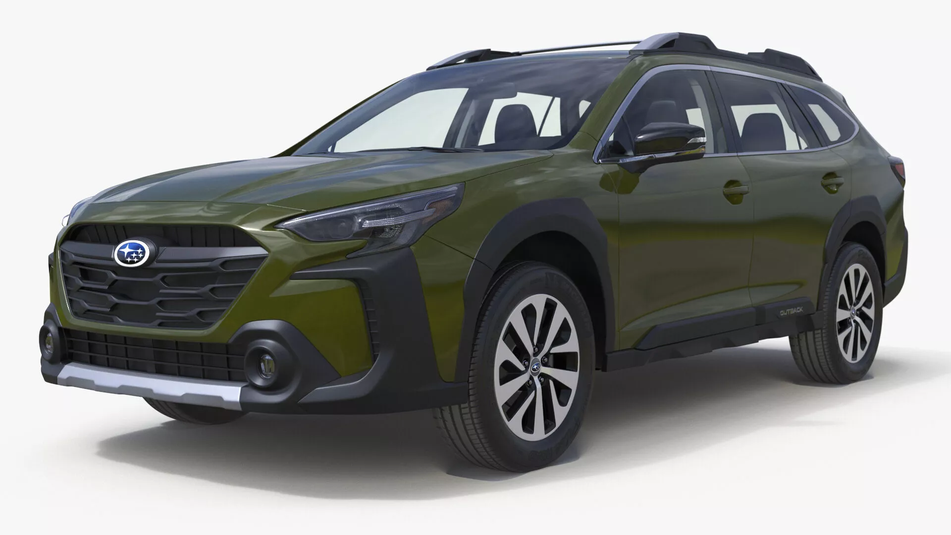Subaru Outback 2025 Green Simplified 3D model