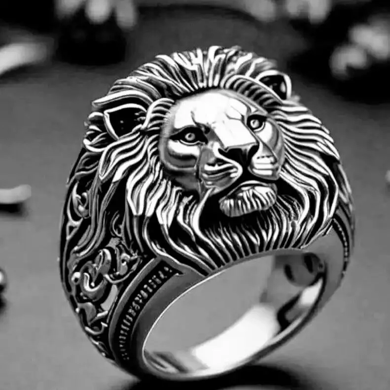 Lion ring stl file-10 3D print model