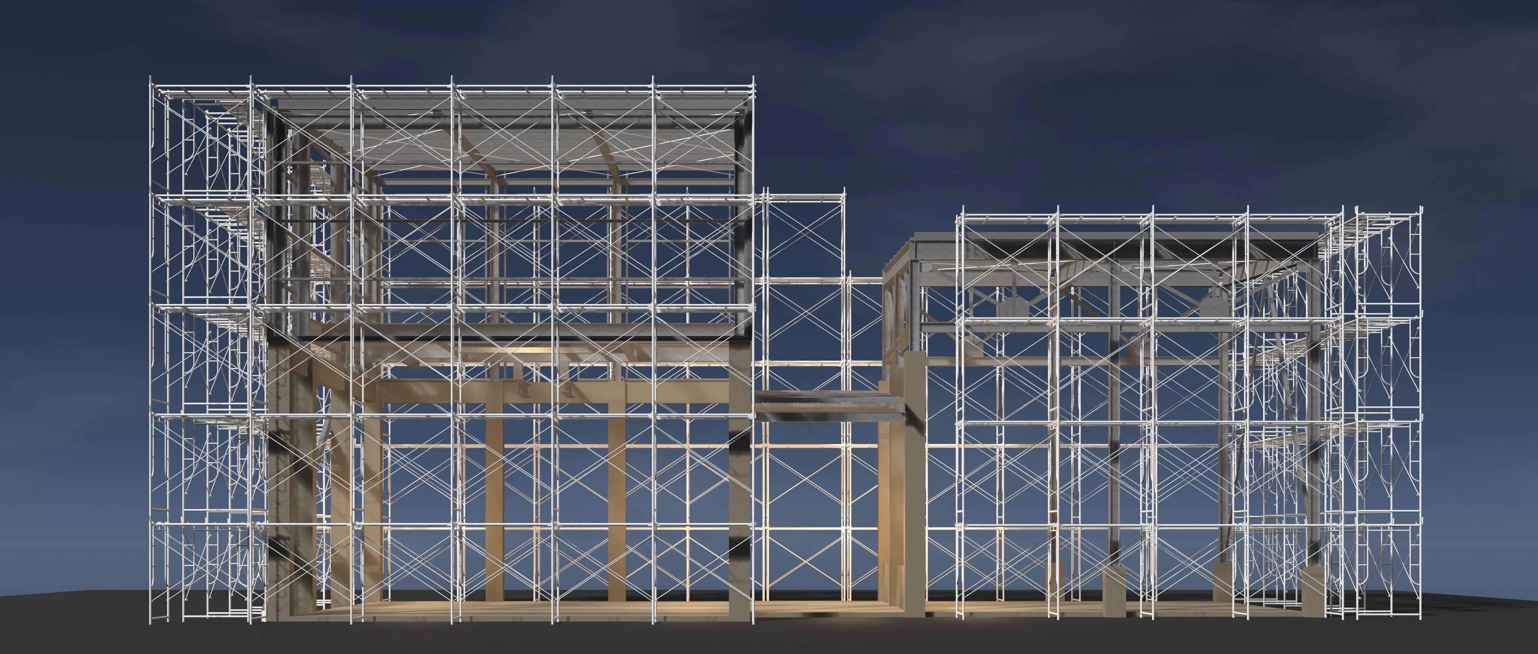 Industrial construction scene 26i12 3D model