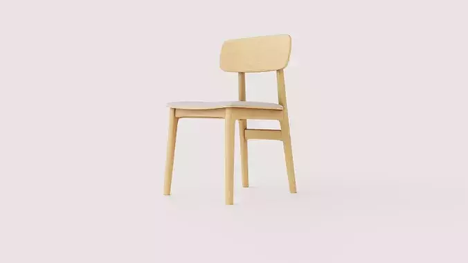 Chair Kumla Low-poly 3D model