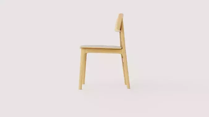 Chair Kumla Low-poly 3D model 3