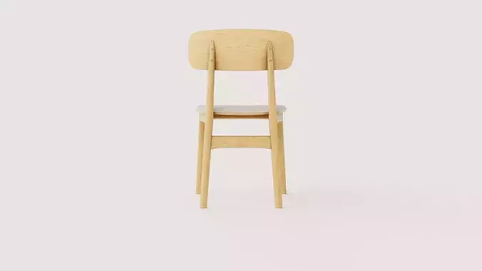 Chair Kumla Low-poly 3D model 5