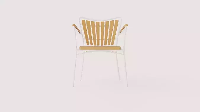 Chair Ellen Low-poly 3D model 2