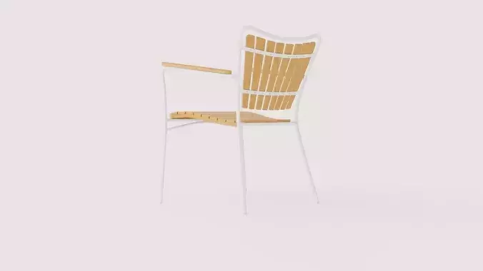 Chair Ellen Low-poly 3D model 4