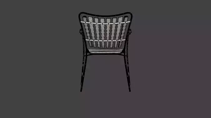 Chair Ellen Low-poly 3D model 6