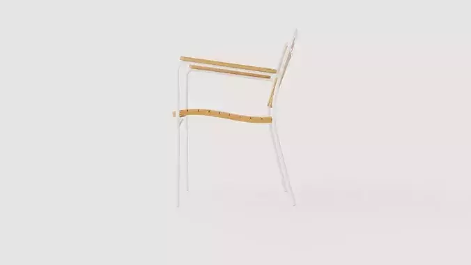 Chair Ellen Low-poly 3D model 3