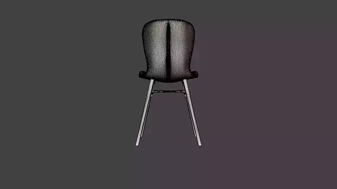 Chair Rita Low-poly 3D model 6