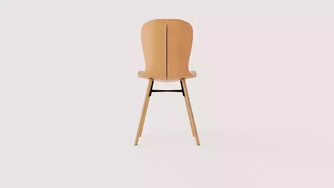 Chair Rita Low-poly 3D model 5