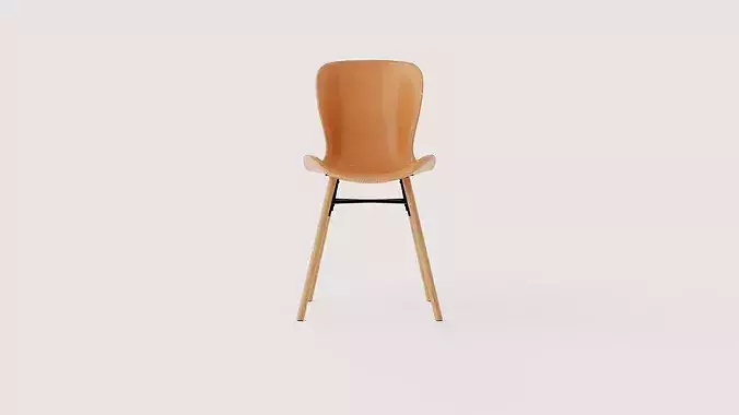 Chair Rita Low-poly 3D model 2