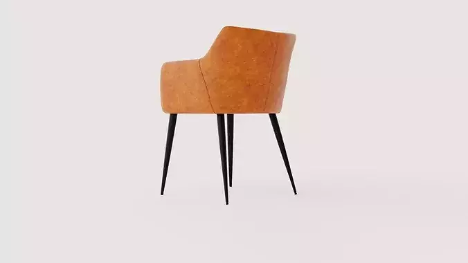 Chair Milian Low-poly 3D model 4