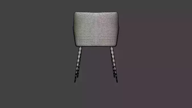 Chair Milian Low-poly 3D model 6