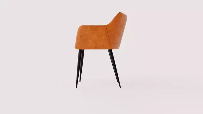 Chair Milian Low-poly 3D model 3
