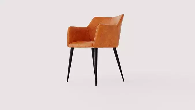 Chair Milian Low-poly 3D model