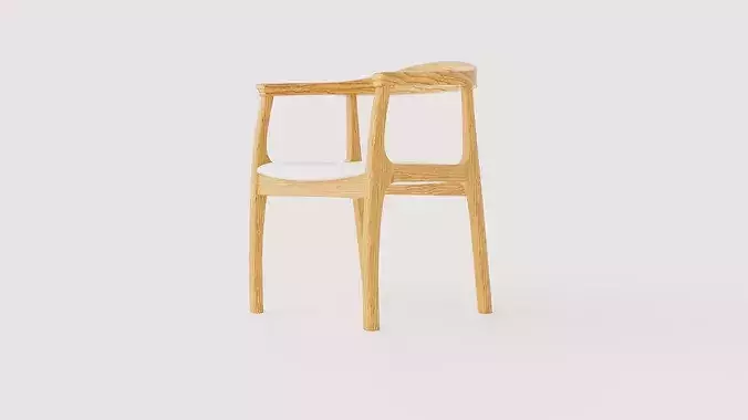 Chair Porto Low-poly 3D model