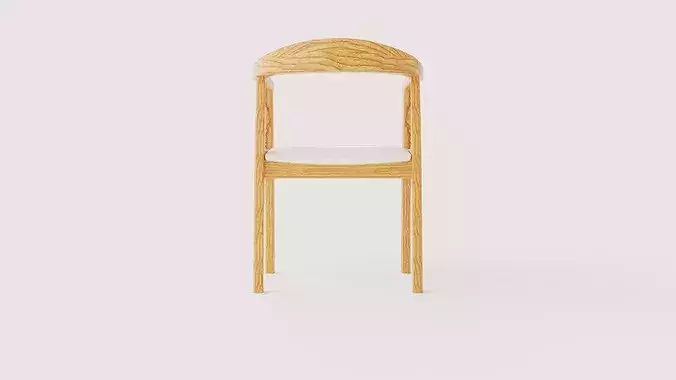 Chair Porto Low-poly 3D model 5