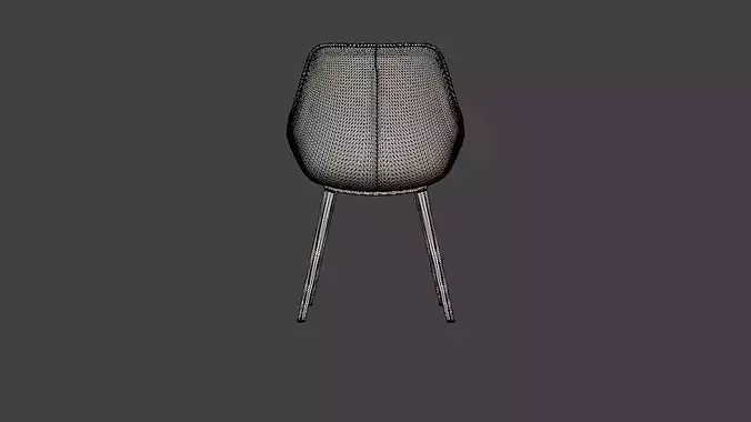 Chair Amira Low-poly 3D model 6