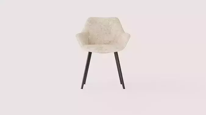 Chair Amira Low-poly 3D model 2