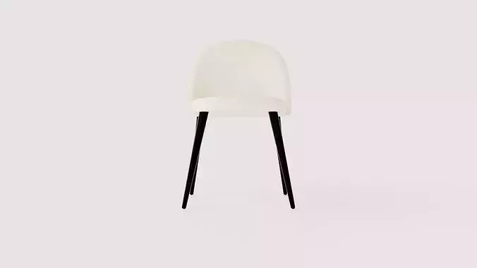 Chair Valleta Low-poly 3D model 2