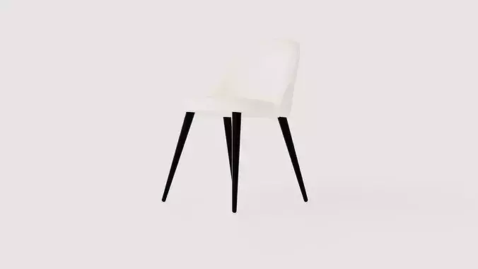Chair Valleta Low-poly 3D model