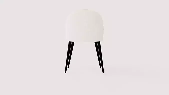 Chair Valleta Low-poly 3D model 5