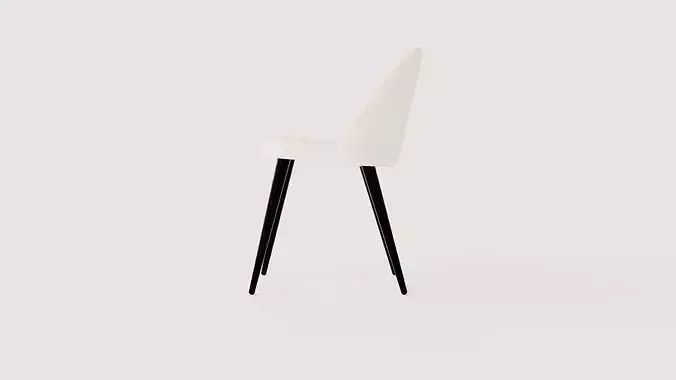 Chair Valleta Low-poly 3D model 3