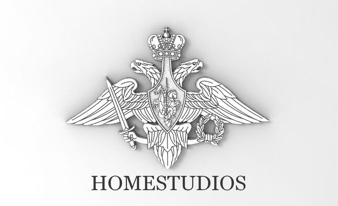 The emblem of the Russian armed forces 3D print model