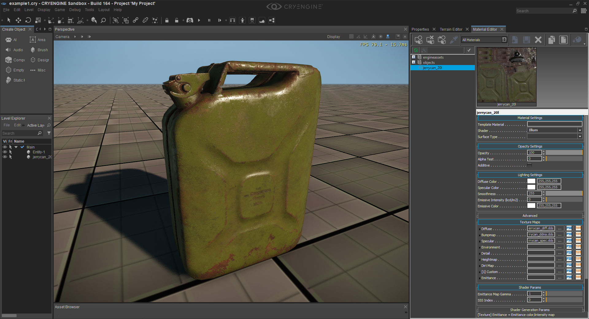 Soviet old rusty canister 20L Low-poly 3D model_4