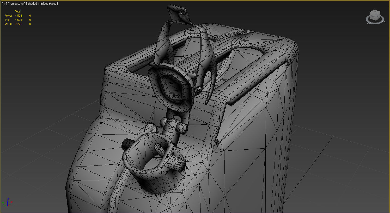 Soviet old rusty canister 20L Low-poly 3D model_5