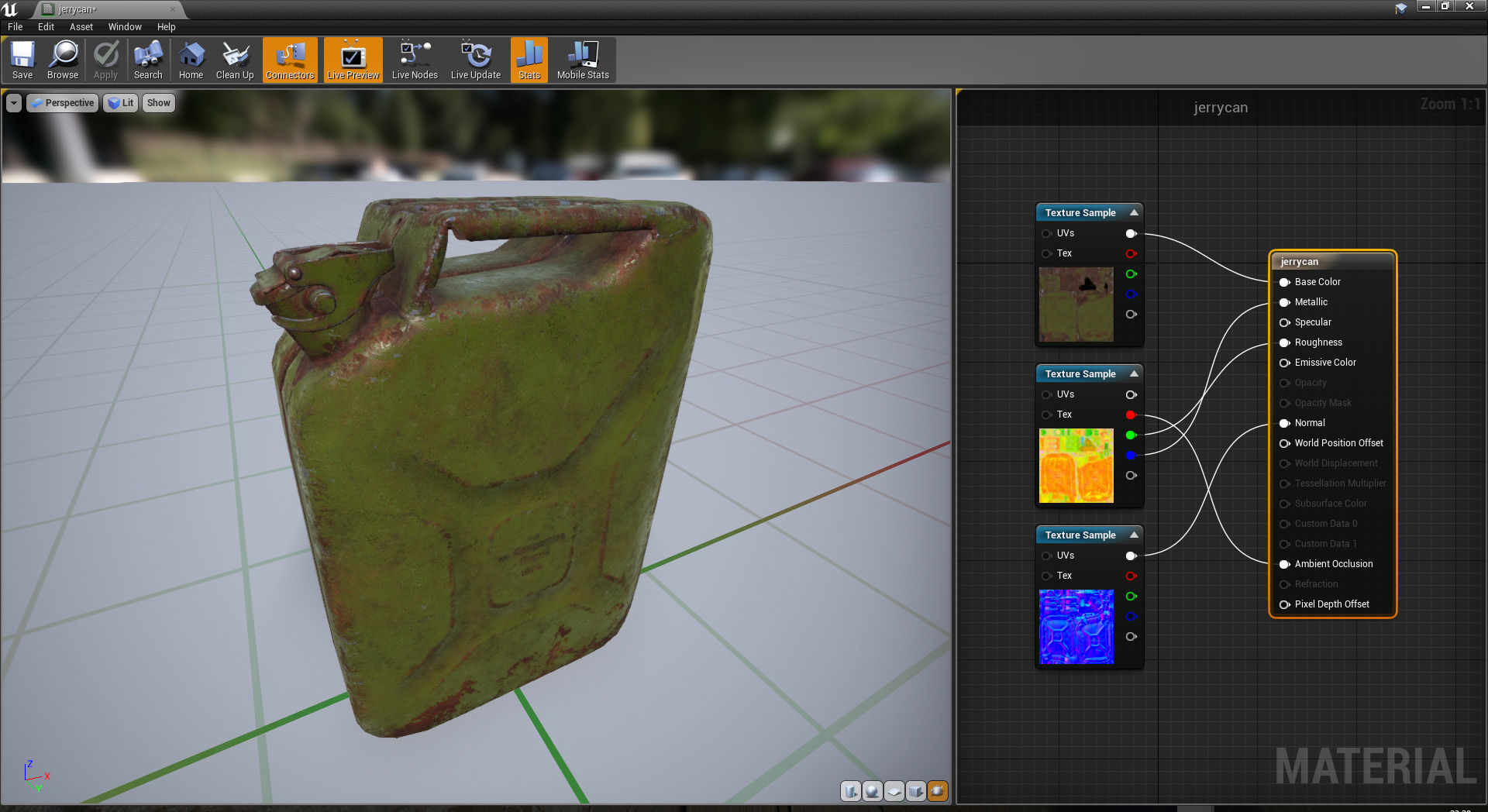 Soviet old rusty canister 20L Low-poly 3D model_3