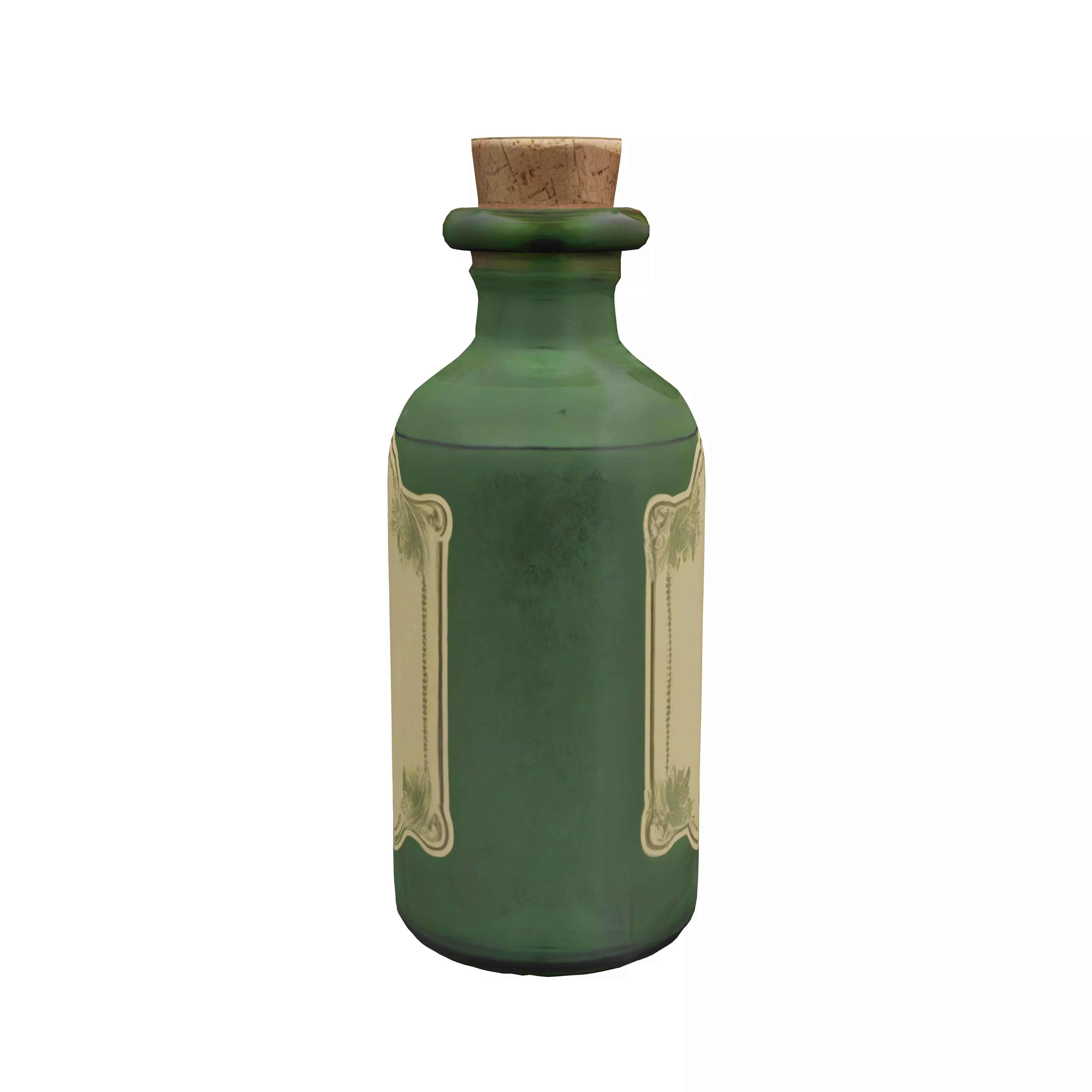 Antique Elixir Bottle 3D model